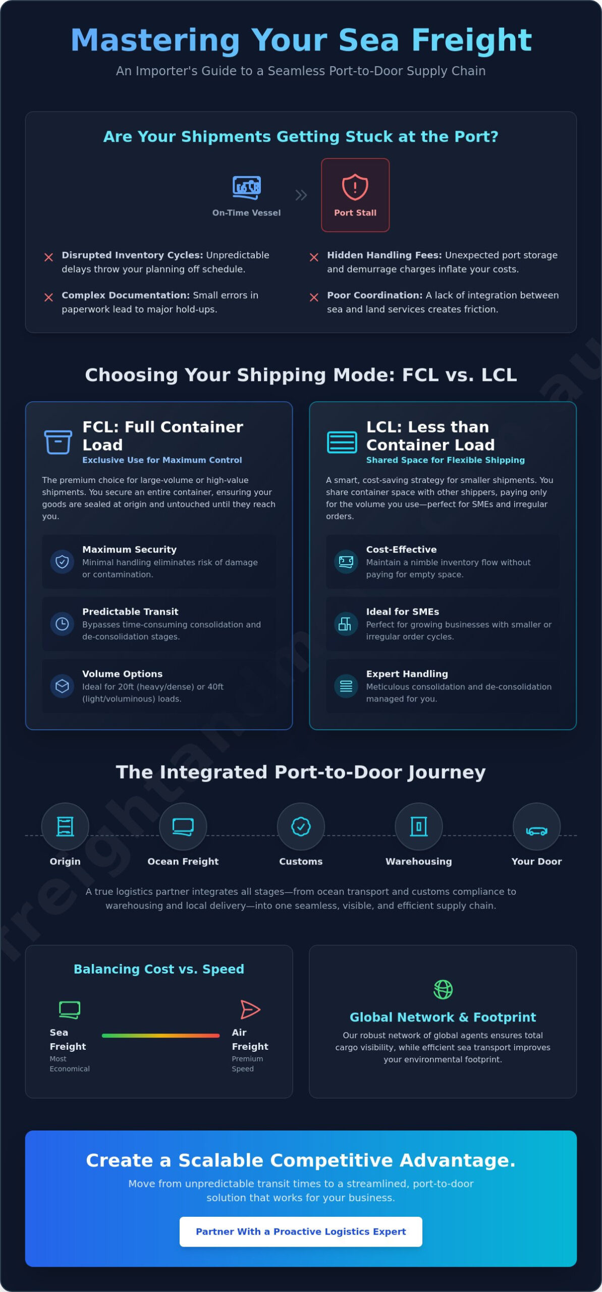 Comprehensive International Sea Freight Services for Australian Businesses