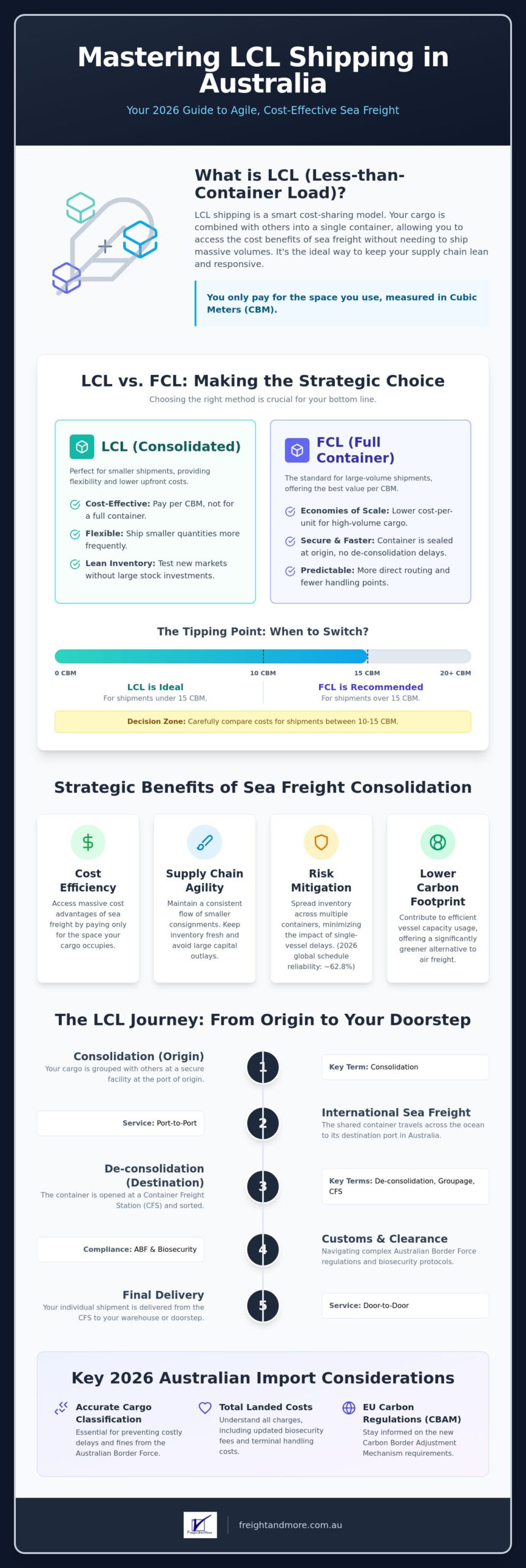 LCL Shipping Melbourne: The 2026 Guide to Australian Sea Freight Consolidation